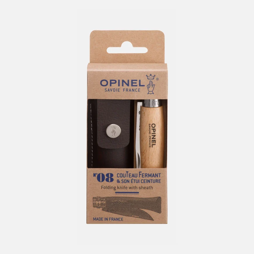 มีด OPINEL รุ่น NO.08 STAINLESS STEEL + SHEATH SET (1089)_4