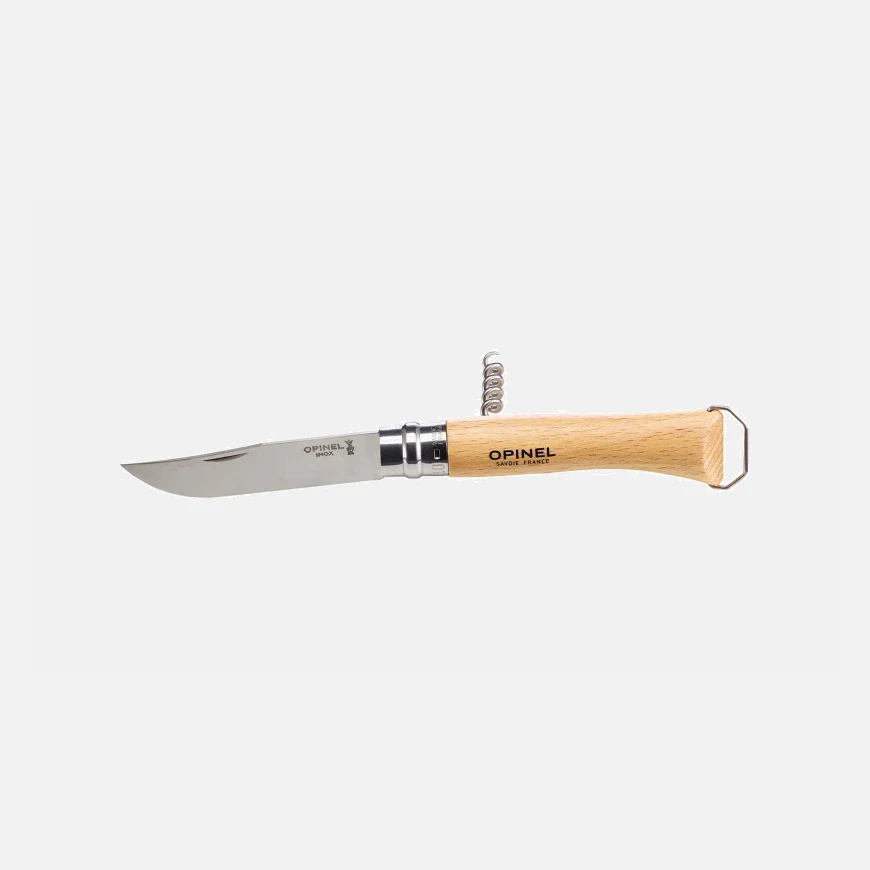 มีดพับพกพา OPINEL NO.10 WITH CORKSCREW & BOTTLE OPENER_2