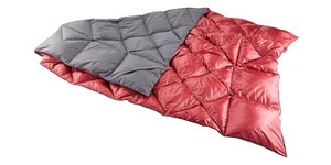 ผ้าห่มขนห่าน Nordisk Kiby Packable Down Travel สี Ash Black/Cranberry Red_1