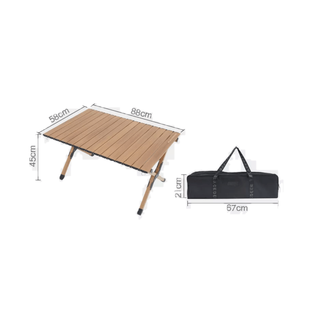 โต๊ะแคมป์ปิ้ง Blackdeer Wood Veins Aluminum Egg Roll Table 90_2