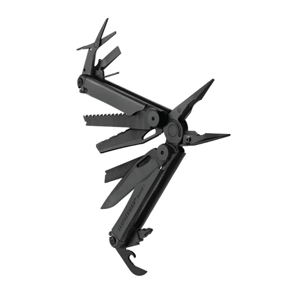 เครื่องมือ คีมพับ มีดพับ Leatherman รุ่น wave+ สีดำ