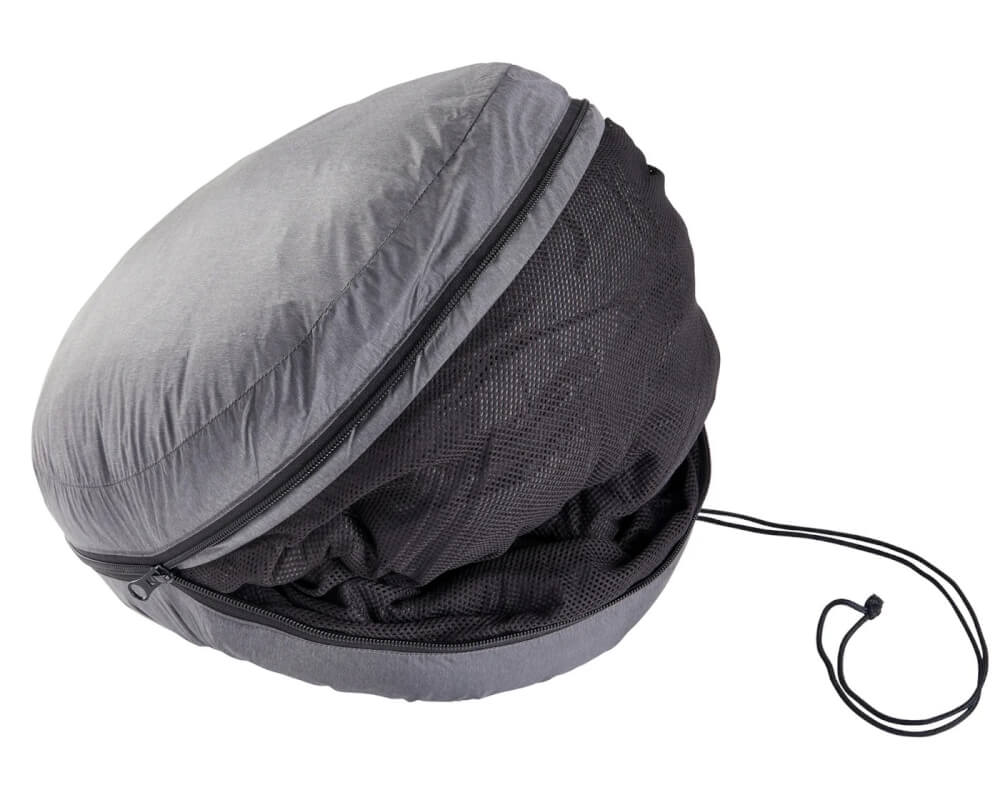 ผ้าห่มขนห่าน Nordisk Kiby Packable Down Travel สี Ash Black/Cranberry Red_3