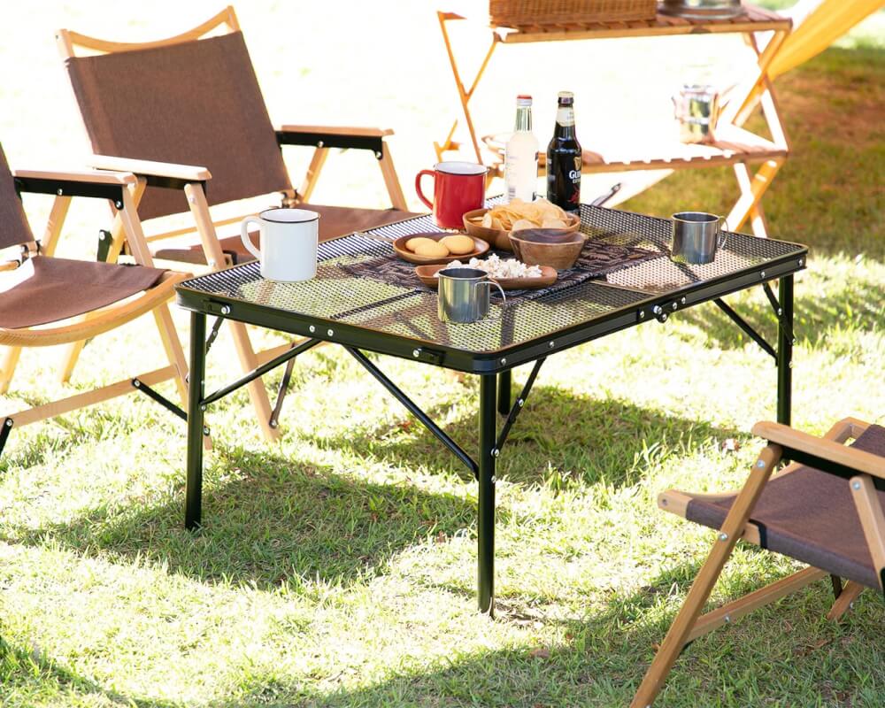 โต๊ะแคมป์ปิ้ง Blackdeer Iron Mesh Folding Table 90_6