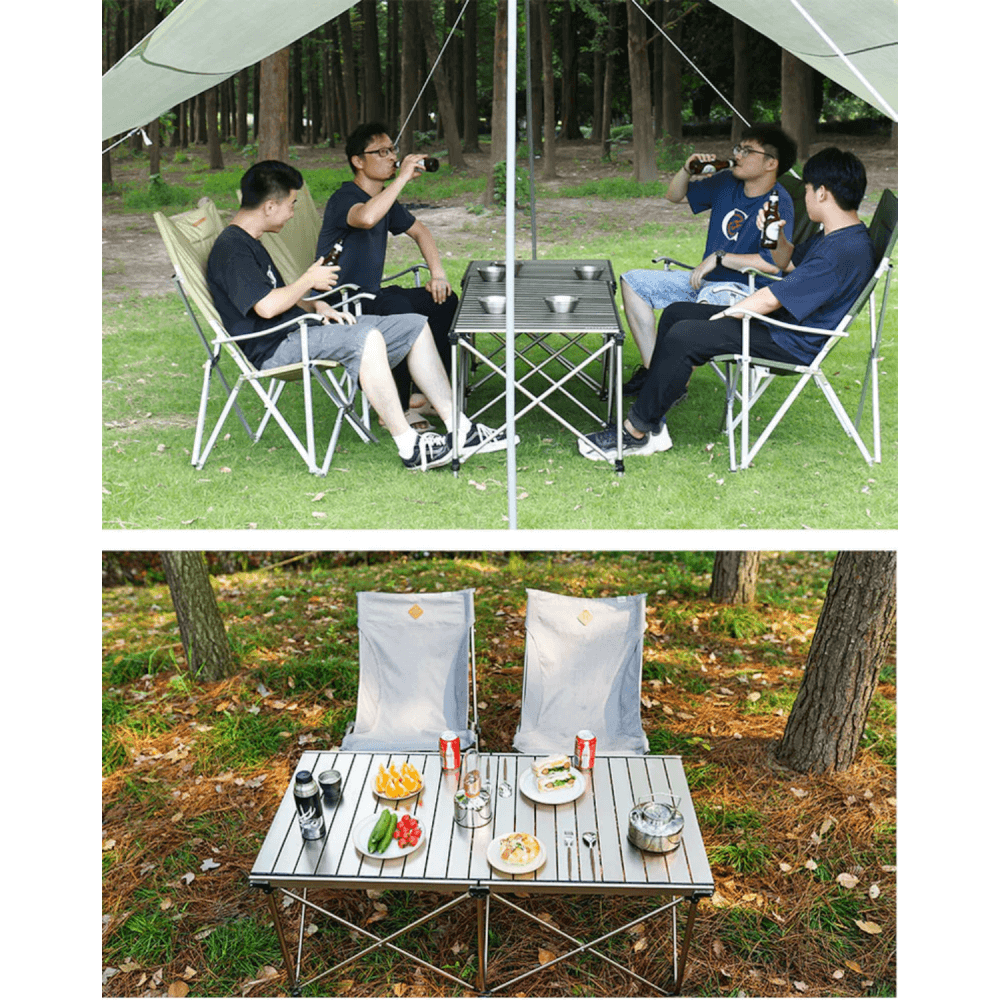 โต๊ะพับแคมป์ปิ้ง Blackdeer Aluminum Alloy Egg Roll Table Max สีเทา_7