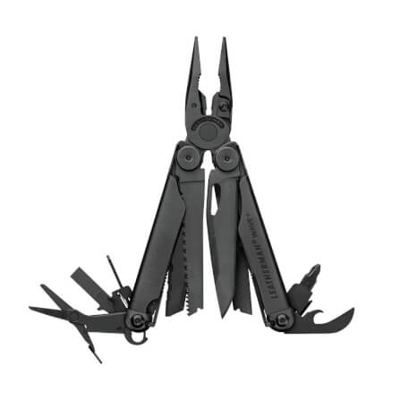 เครื่องมือ คีมพับ มีดพับ Leatherman รุ่น wave+ สีดำ