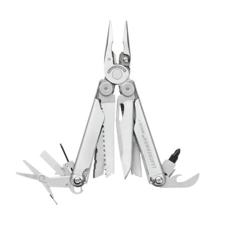 เครื่องมือ คีมพับ มีดพับ Leatherman รุ่น wave+ สีเงิน_1
