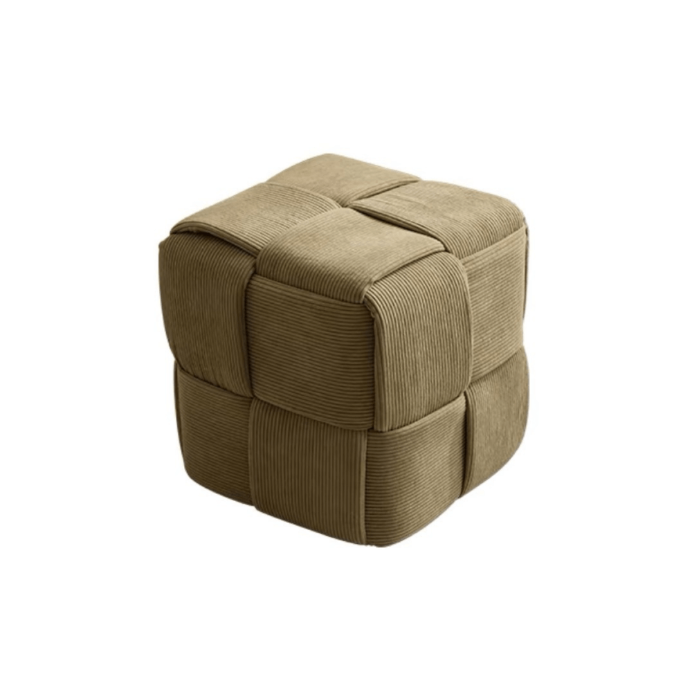 สตูลผ้าลูกฟูก MY DOLLS HOUSE COZY CUBE 38 ซม. สีเขียวใบชา