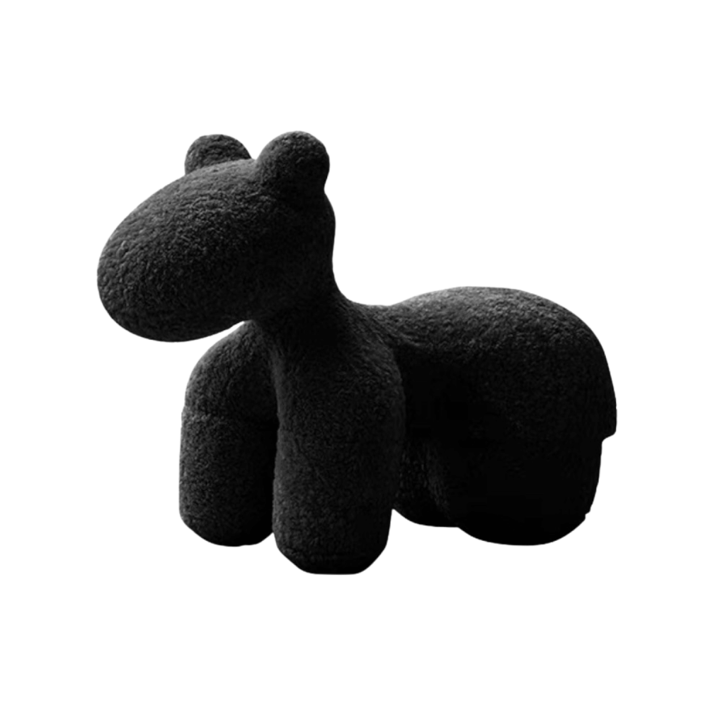 สตูล MY DOLLS HOUSE PONY FURRY 70 ซม. สีดำ_0