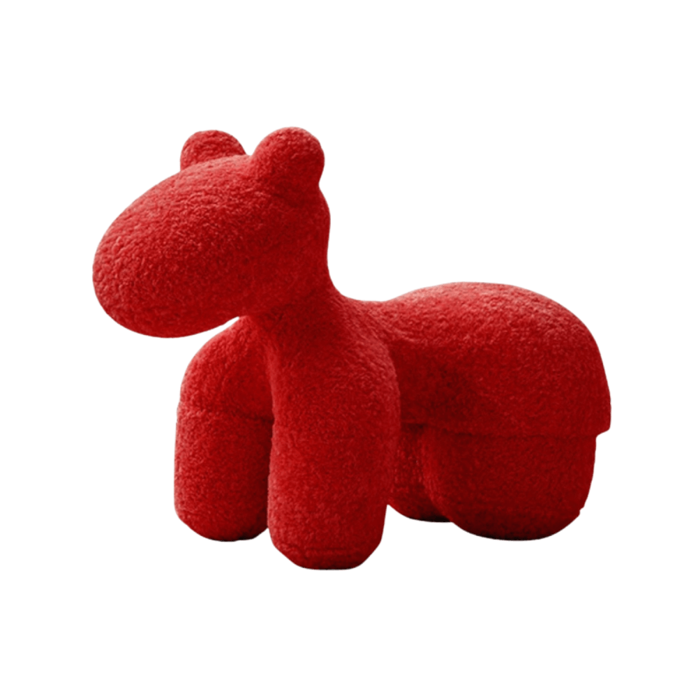 สตูล MY DOLLS HOUSE PONY FURRY 80 ซม. สีแดง_0