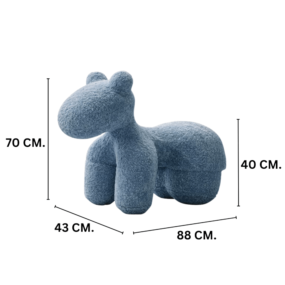 สตูล MY DOLLS HOUSE PONY FURRY 70 ซม. สีฟ้า_1