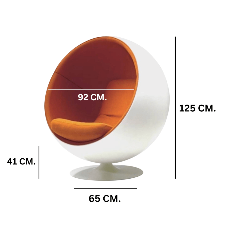 เก้าอี้พักผ่อน MY DOLLS HOUSE THE ICONIC BALL สีส้ม_1