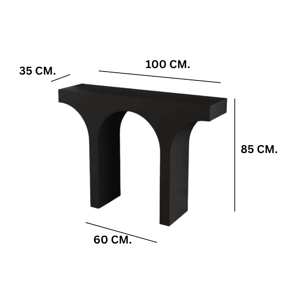 โต๊ะคอนโซล MY DOLLS HOUSE WELL สีดำ_1