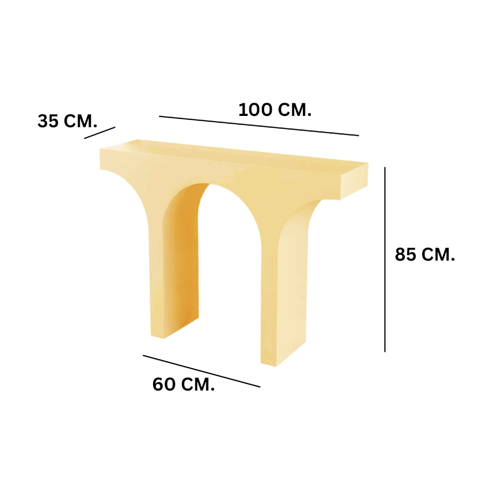 โต๊ะคอนโซล MY DOLLS HOUSE WELL สีเหลือง_1