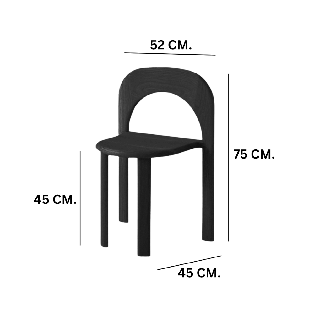 เก้าอี้ MY DOLLS HOUSE MINT สีดำ