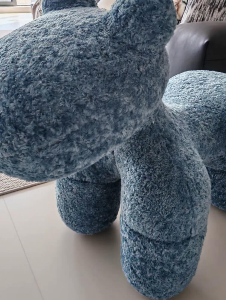 สตูล MY DOLLS HOUSE PONY FURRY 70 ซม. สีฟ้า_2