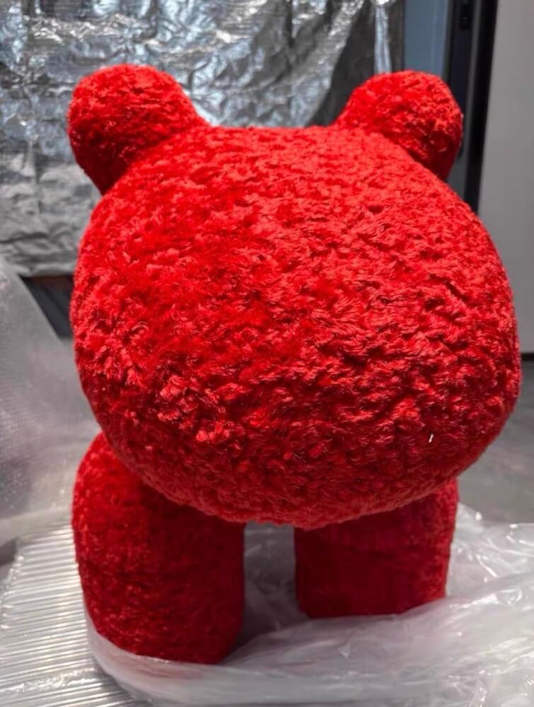 สตูล MY DOLLS HOUSE PONY FURRY 70 ซม. สีแดง_3