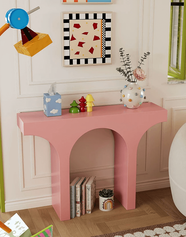 โต๊ะคอนโซล MY DOLLS HOUSE WELL สีชมพู_3