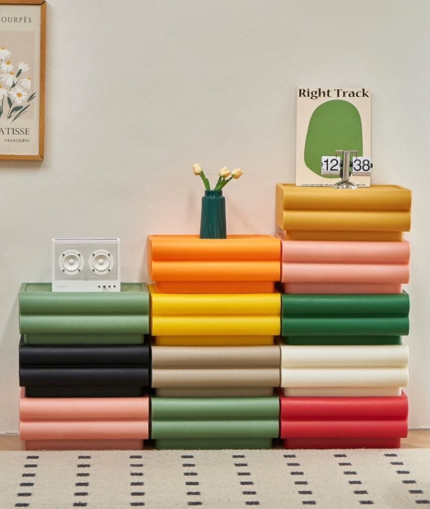 ตู้ลิ้นชัก 2 ลิ้นชัก MY DOLLS HOUSE DUGGLE สีส้ม