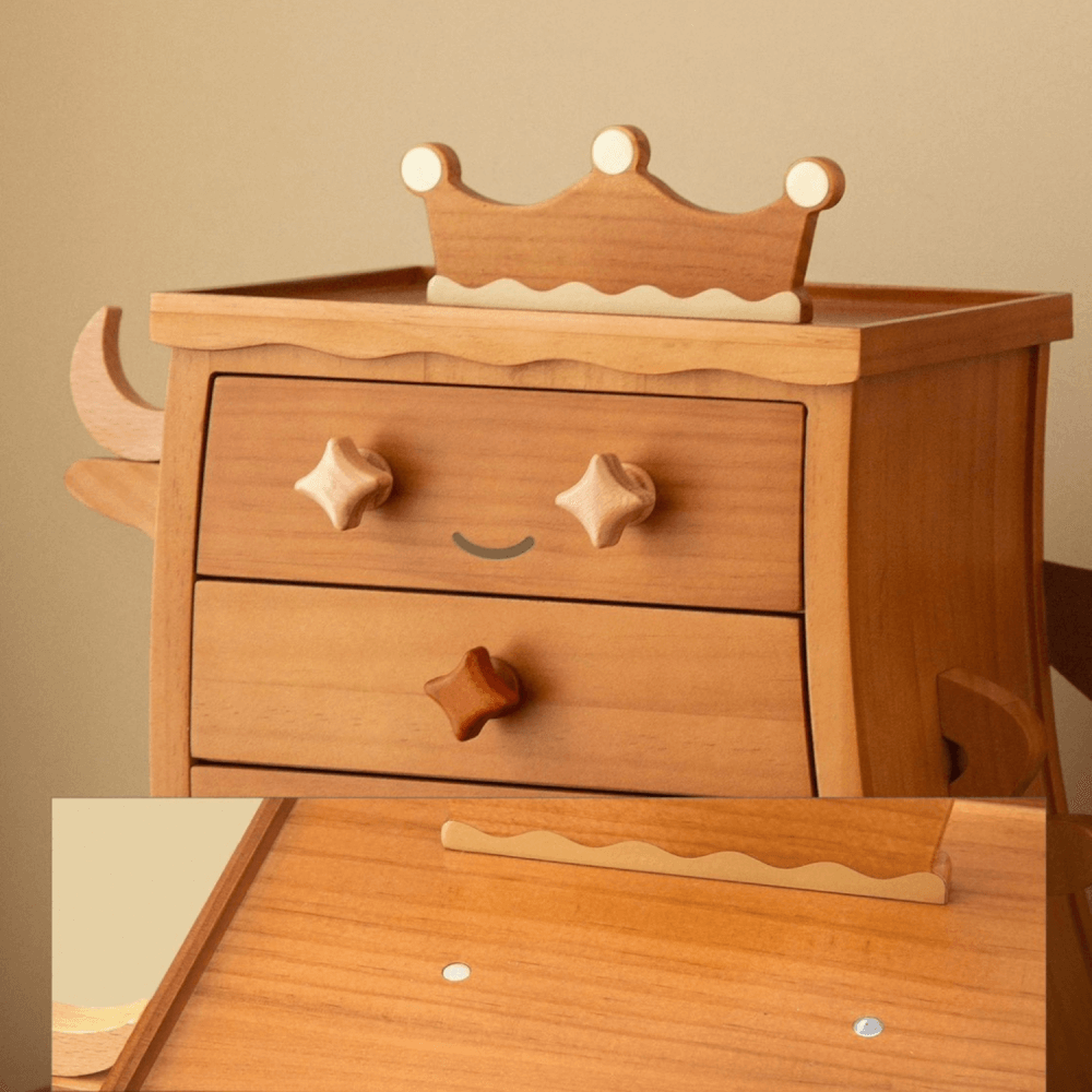 กล่องเก็บเครื่องประดับ MY DOLLS HOUSE NAMI 32 ซม. สีน้ำตาล