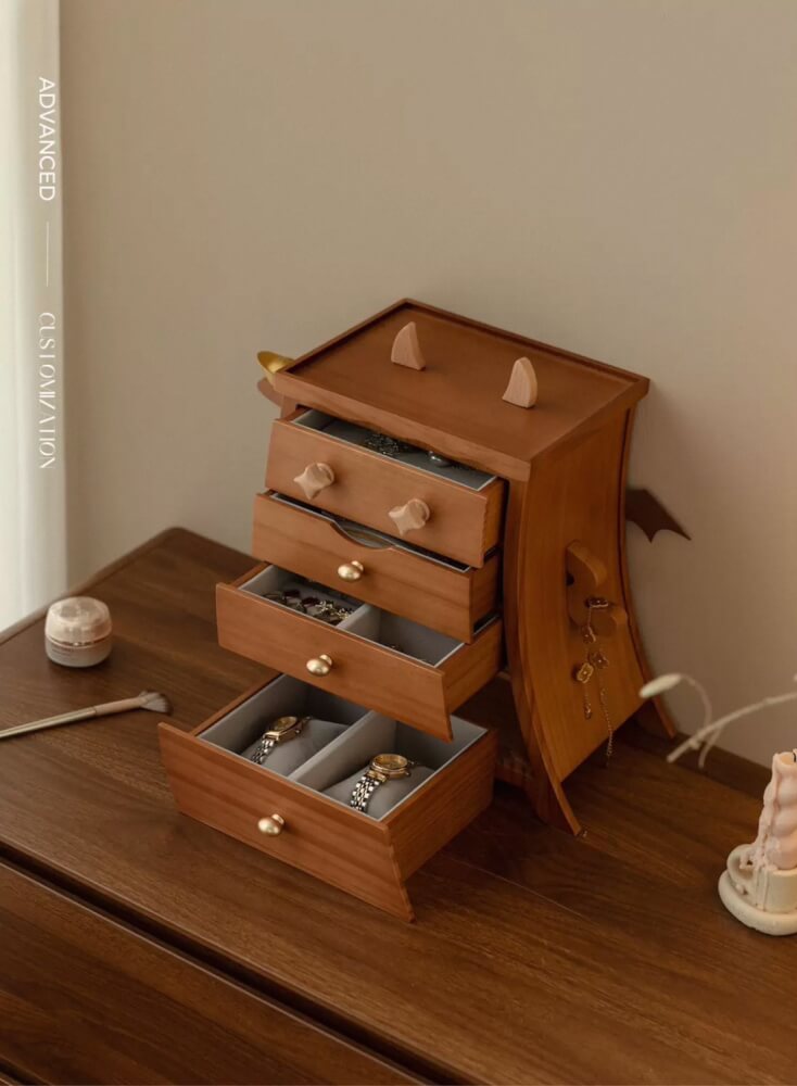 กล่องเก็บเครื่องประดับ MY DOLLS HOUSE NOMI 30 ซม. สีน้ำตาล