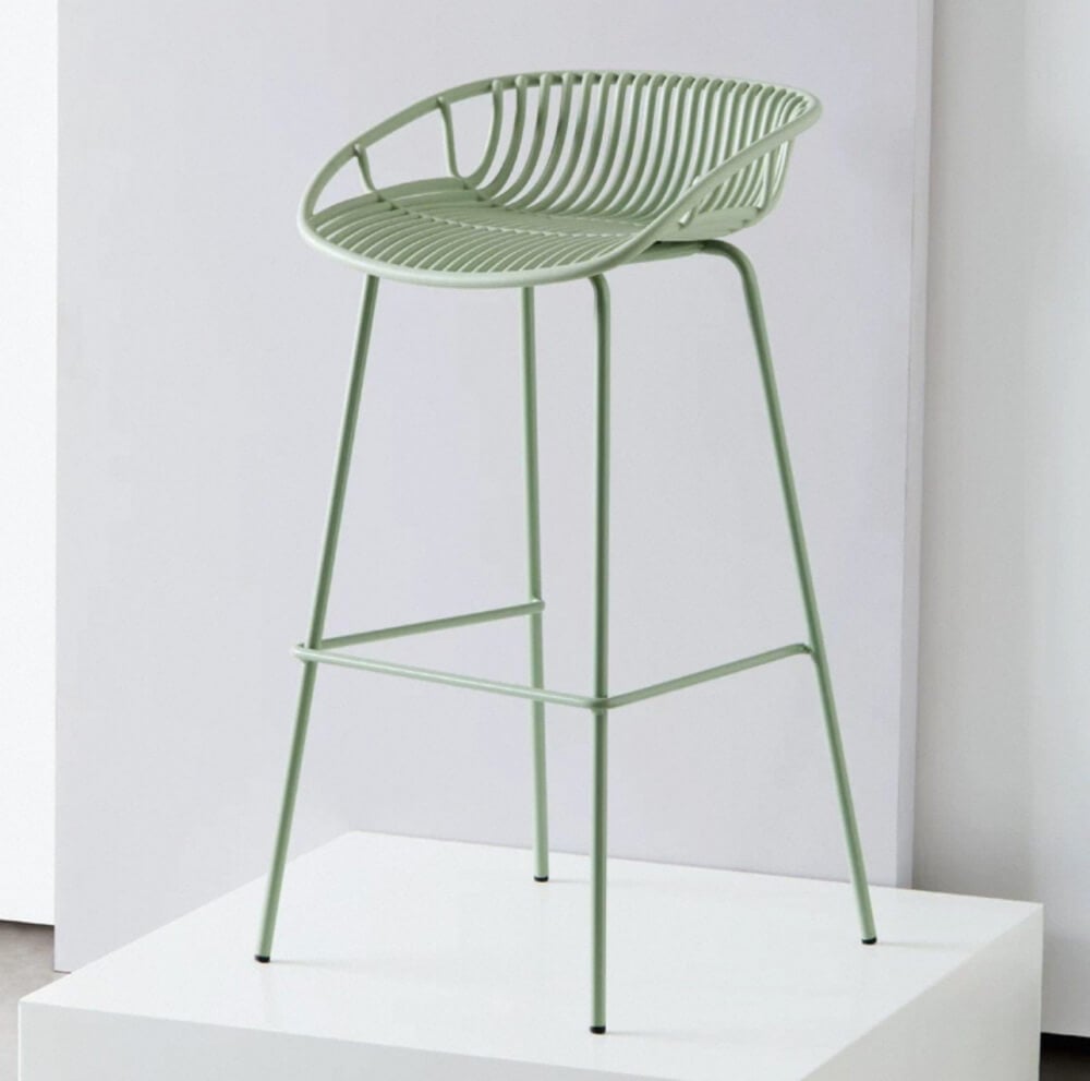 เก้าอี้บาร์ MY DOLLS HOUSE MAYU 55 ซม. สีเขียวอ่อน_4