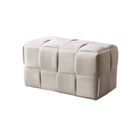 สตูลผ้าลูกฟูก MY DOLLS HOUSE COZY CUBE 70 ซม. สีขาว_0