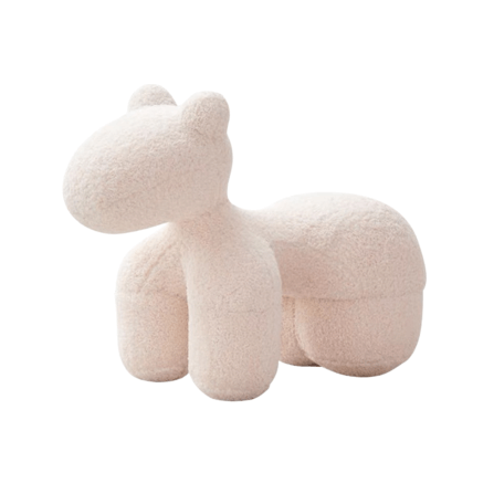 สตูล MY DOLLS HOUSE PONY FURRY 70 ซม. สีขาว_0