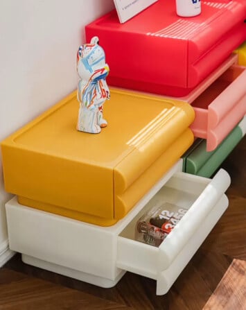 ตู้ลิ้นชัก 2 ลิ้นชัก MY DOLLS HOUSE DUGGLE สีเหลืองมัสตาร์ด_3