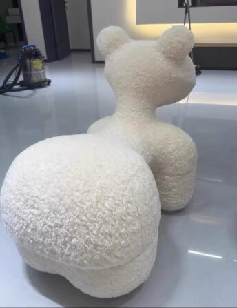 สตูล MY DOLLS HOUSE PONY FURRY 70 ซม. สีขาว_3