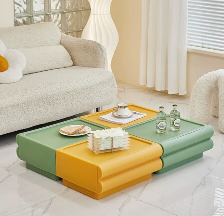 ตู้ลิ้นชัก 2 ลิ้นชัก MY DOLLS HOUSE DUGGLE สีเหลืองมัสตาร์ด_4
