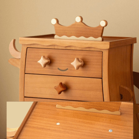 กล่องเก็บเครื่องประดับ MY DOLLS HOUSE NAMI 32 ซม. สีน้ำตาล_5