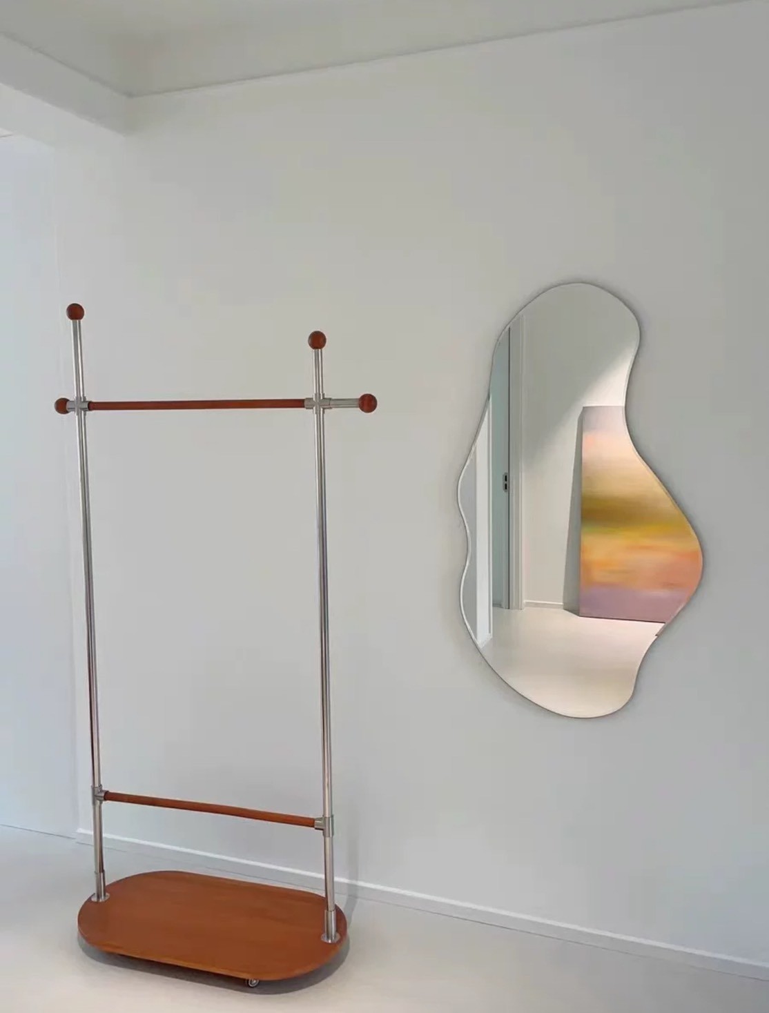 กระจกแขวนผนัง MY DOLLS HOUSE TUSCA 110 ซม. สีเงิน_2