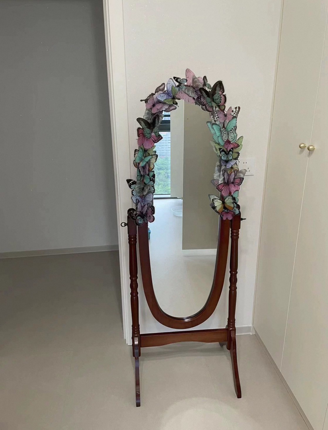 กระจกตั้งพื้น MY DOLLS HOUSE DOLLY น้ำตาลเข้ม_4