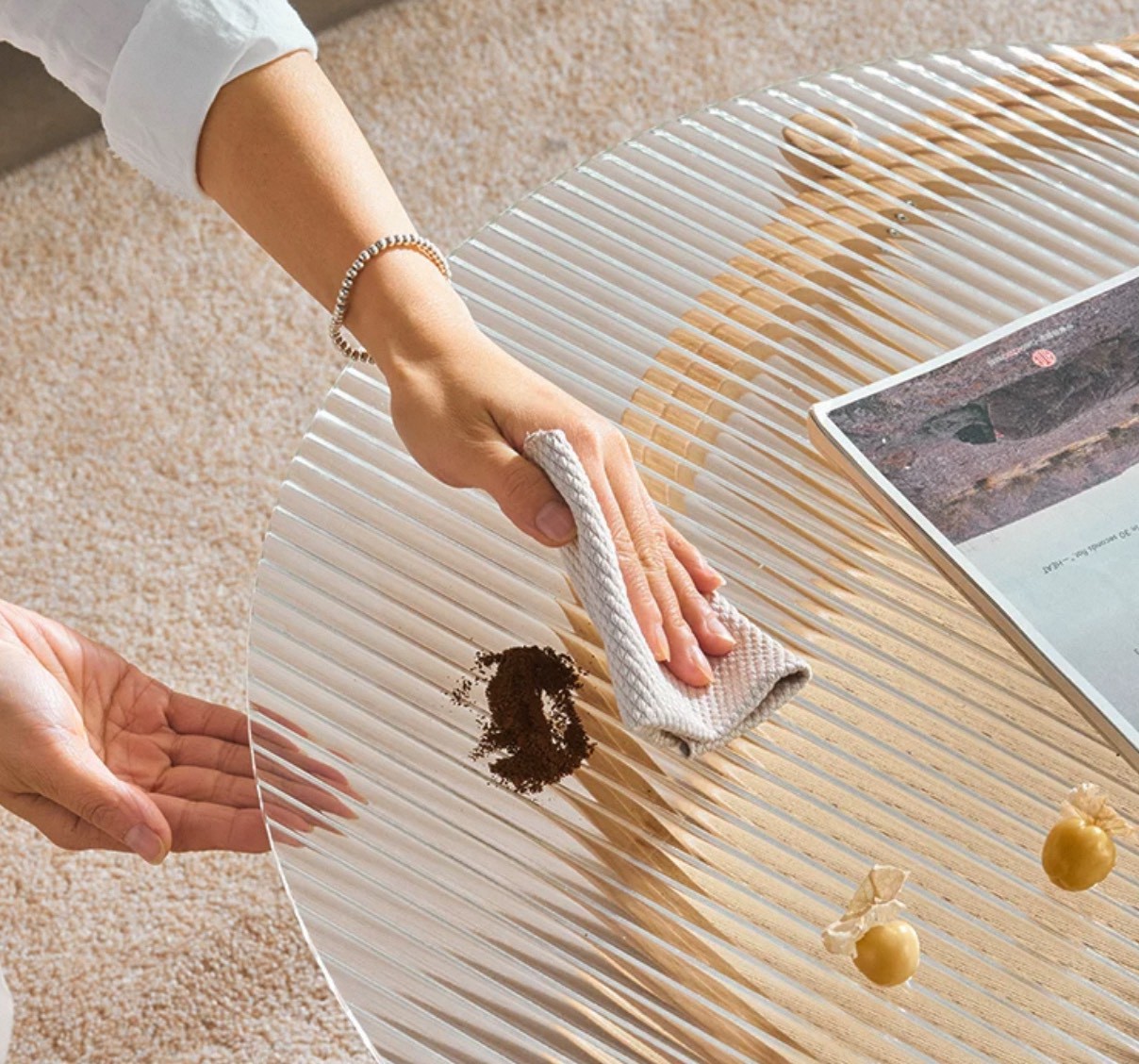 โต๊ะข้าง MY DOLLS HOUSE HOMU RATTAN 60 ซม. สีดำ_4