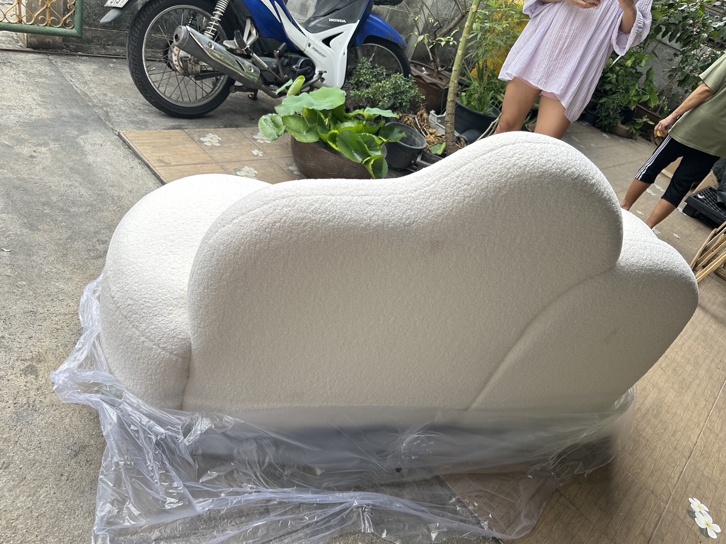 โซฟา 3 ที่นั่ง MY DOLLS HOUSE CLOUDY 165 ซม. สีขาว_5