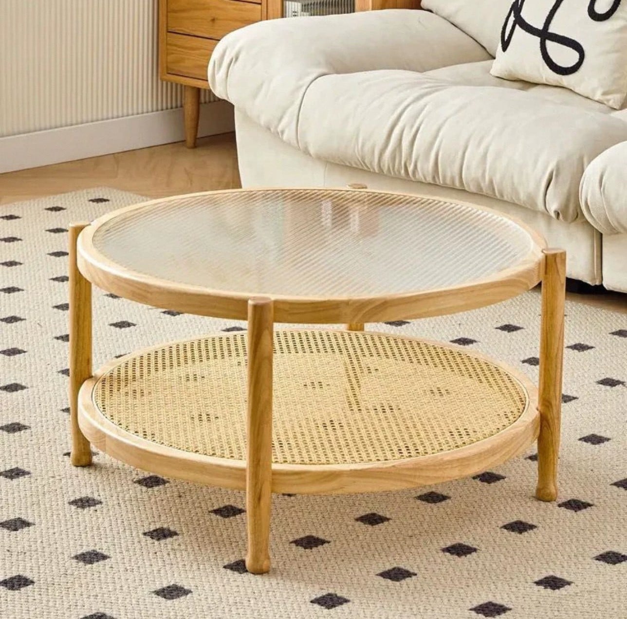 โต๊ะกาแฟ MY DOLLS HOUSE HOMU RATTAN 45 ซม. สีน้ำตาลอ่อน_5