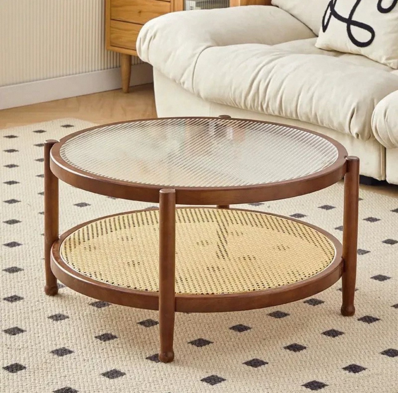 โต๊ะกาแฟ MY DOLLS HOUSE HOMU RATTAN 45 ซม. สีน้ำตาลเข้ม_6