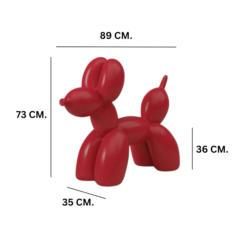 สตูลพลาสติก MY DOLLS HOUSE DOGGY BALLOON ADULT สีแดง_1