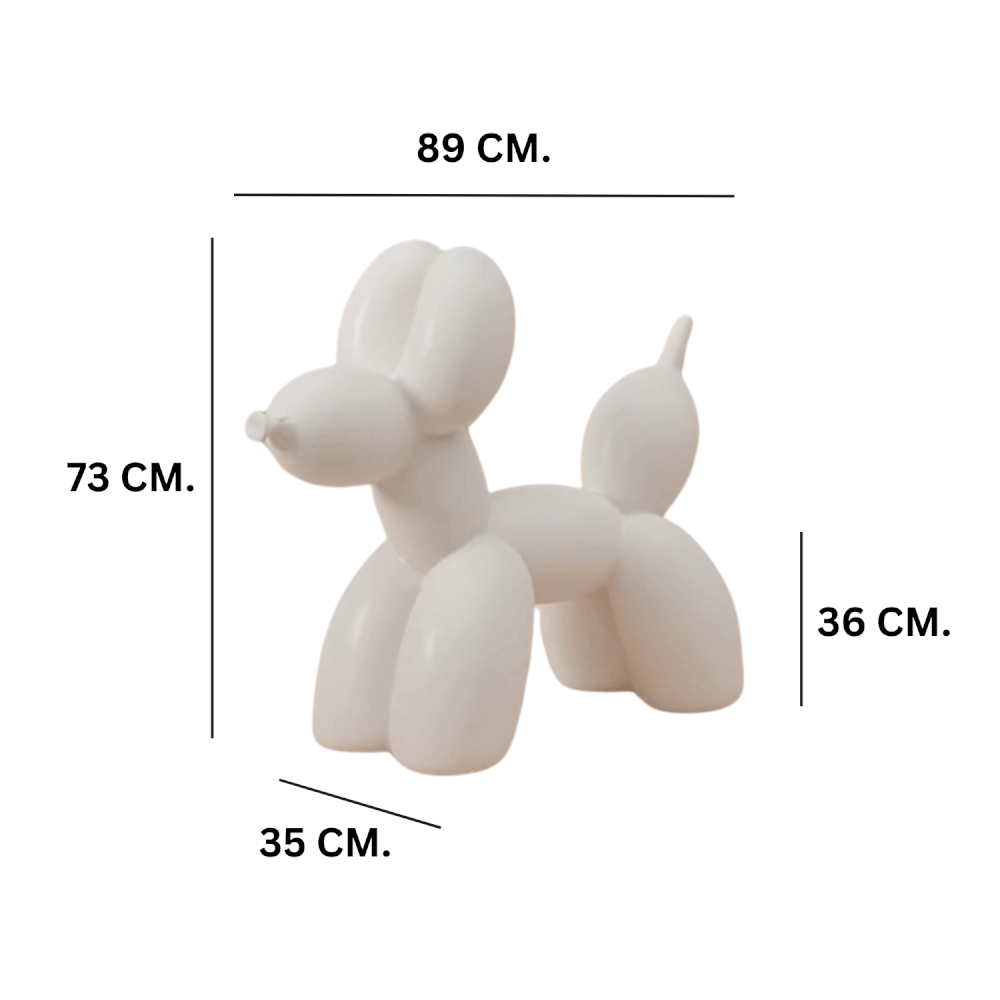 สตูลพลาสติก MY DOLLS HOUSE BALLOON DOGGY ADULT สีขาว_1