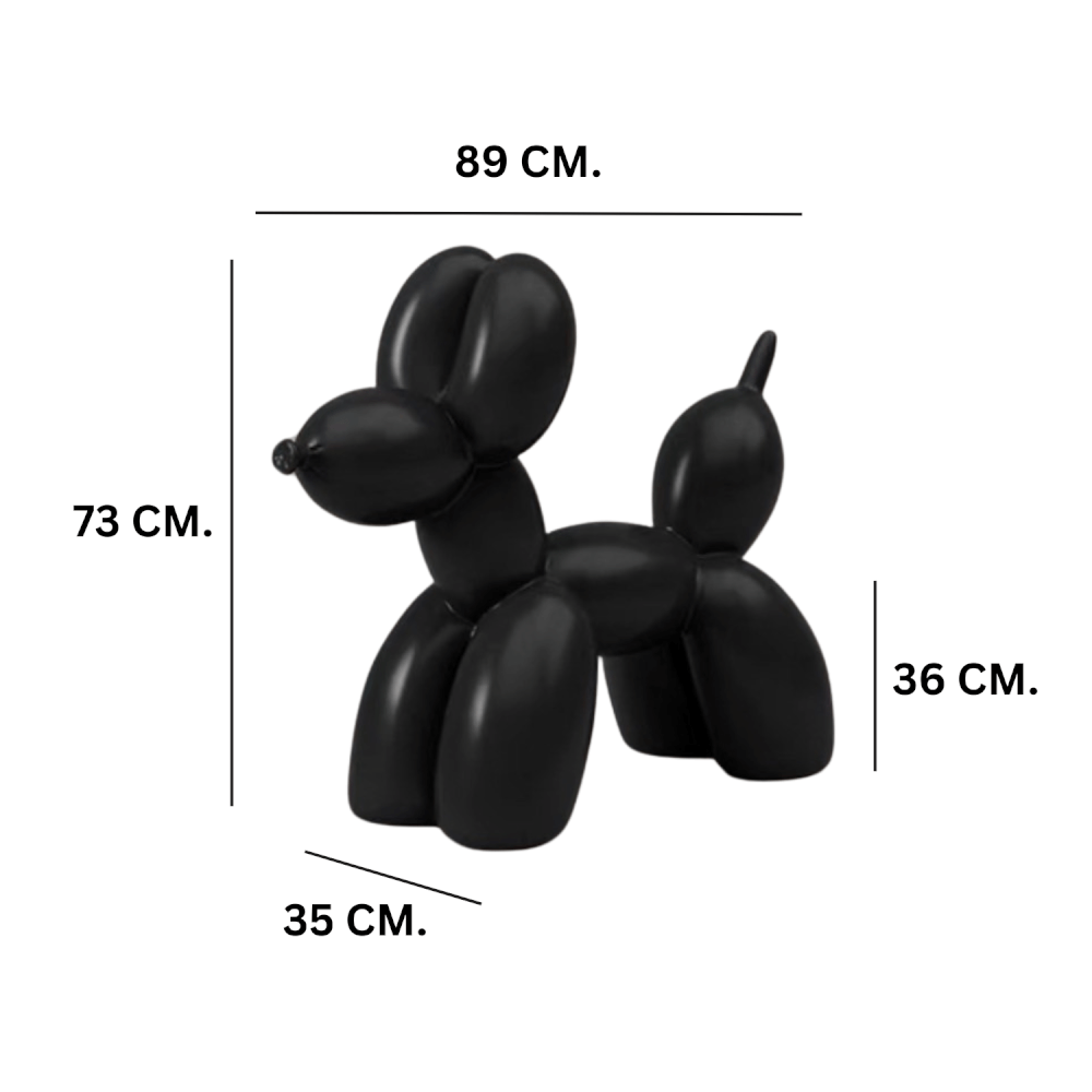 สตูลพลาสติก MY DOLLS HOUSE BALLOON DOGGY ADULT สีดำ_1