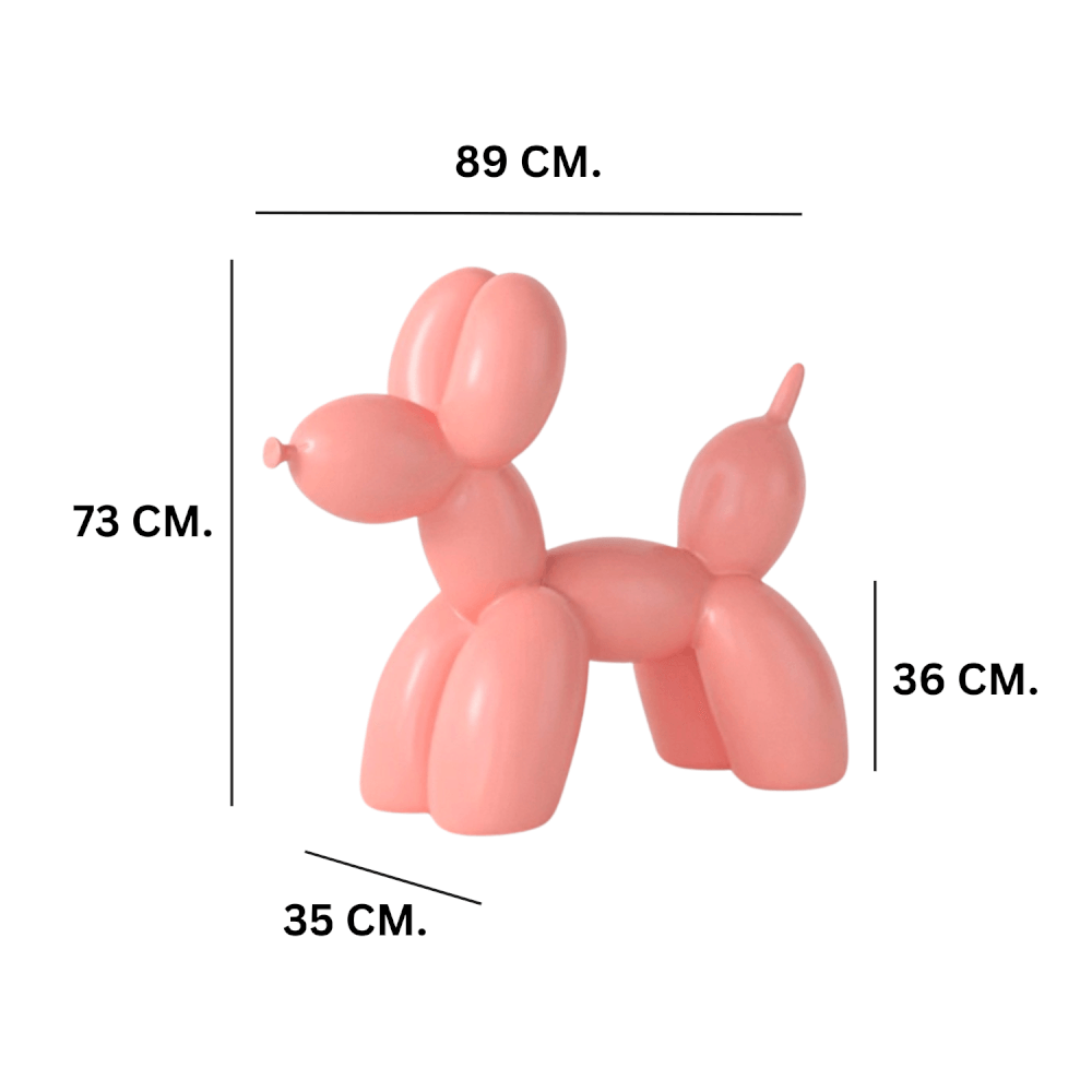 สตูลพลาสติก MY DOLLS HOUSE BALLOON DOGGY ADULT สีชมพู_1