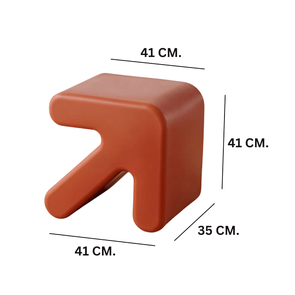 สตูลพลาสติก MY DOLLS HOUSE ARROW สีน้ำตาล_1