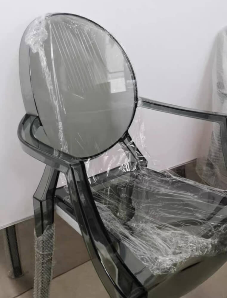เก้าอี้พลาสติก MY DOLLS HOUSE GHOST TRANSPARENT สีดำ