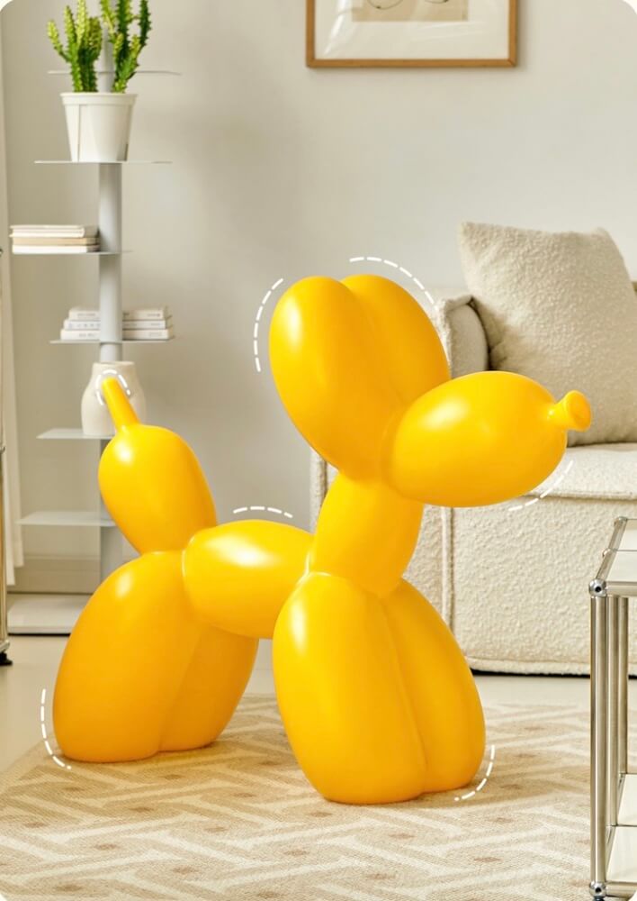 สตูลพลาสติก MY DOLLS HOUSE BALLOON DOGGY ADULT สีเหลือง_3