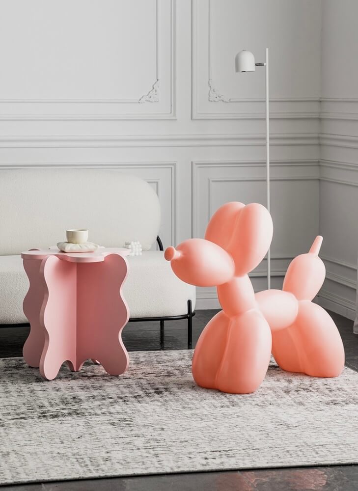 สตูลพลาสติก MY DOLLS HOUSE BALLOON DOGGY ADULT สีชมพู_5