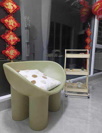 เก้าอี้พลาสติก MY DOLLS HOUSE CUDDLE สีเขียว_2
