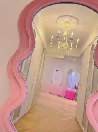 กระจกตั้งพื้น MY DOLLS HOUSE LADDA ชมพู_2