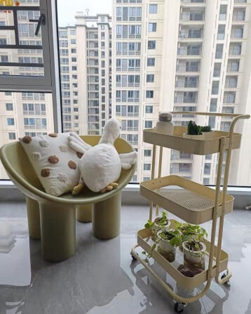 เก้าอี้พลาสติก MY DOLLS HOUSE CUDDLE สีเขียว_3