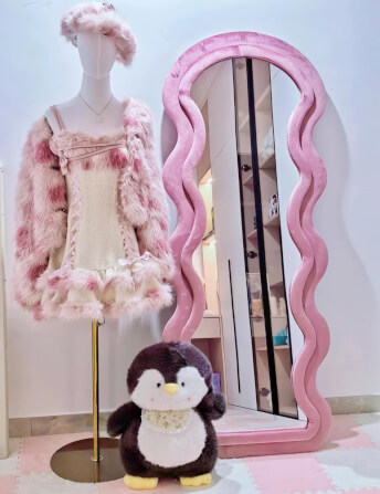 กระจกตั้งพื้น MY DOLLS HOUSE LADDA ชมพู_3