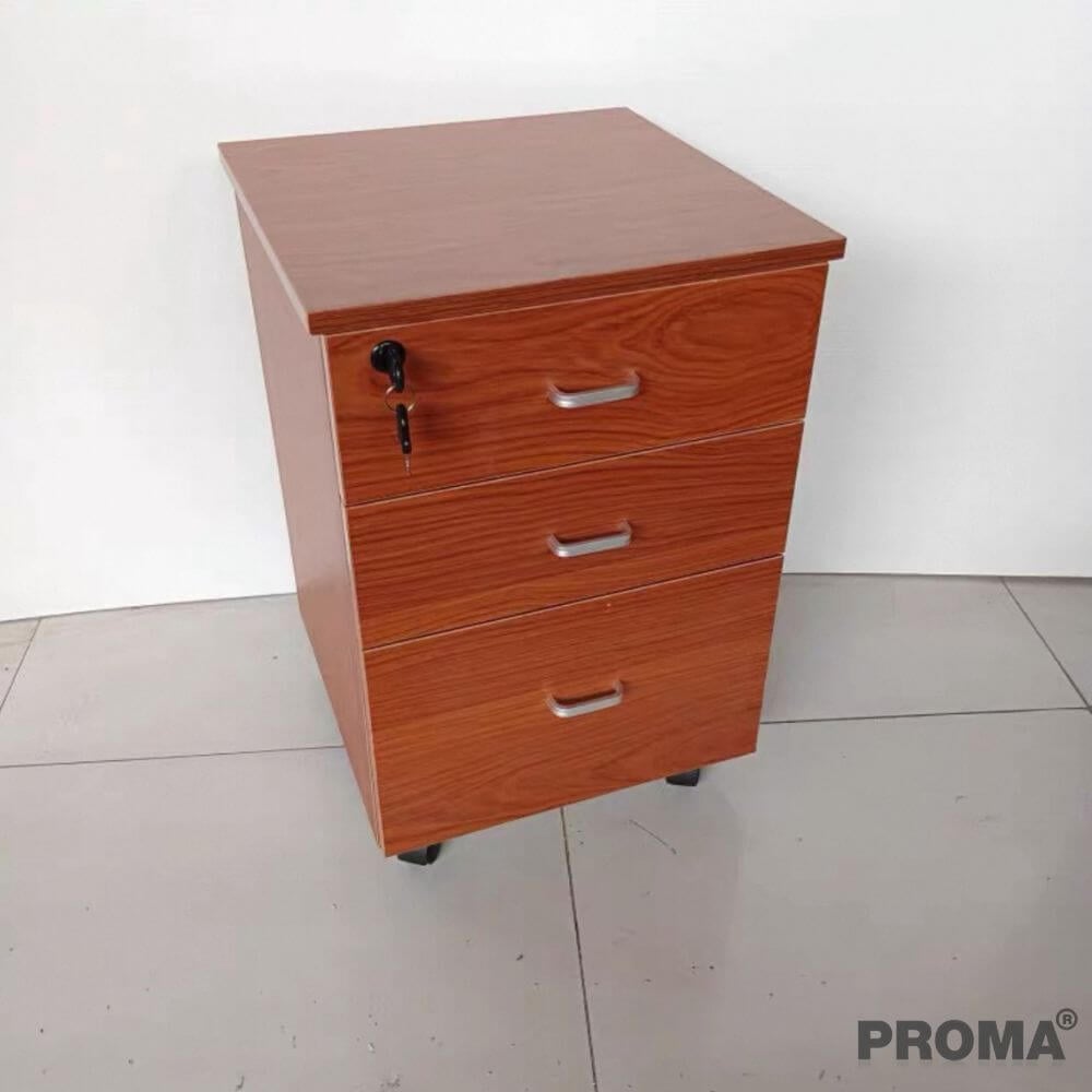 [PRE-ORDER] ตู้ลิ้นชัก 3 ชั้น PROMA-OF07-01 40CM สีลายไม้โร้สวู้ด